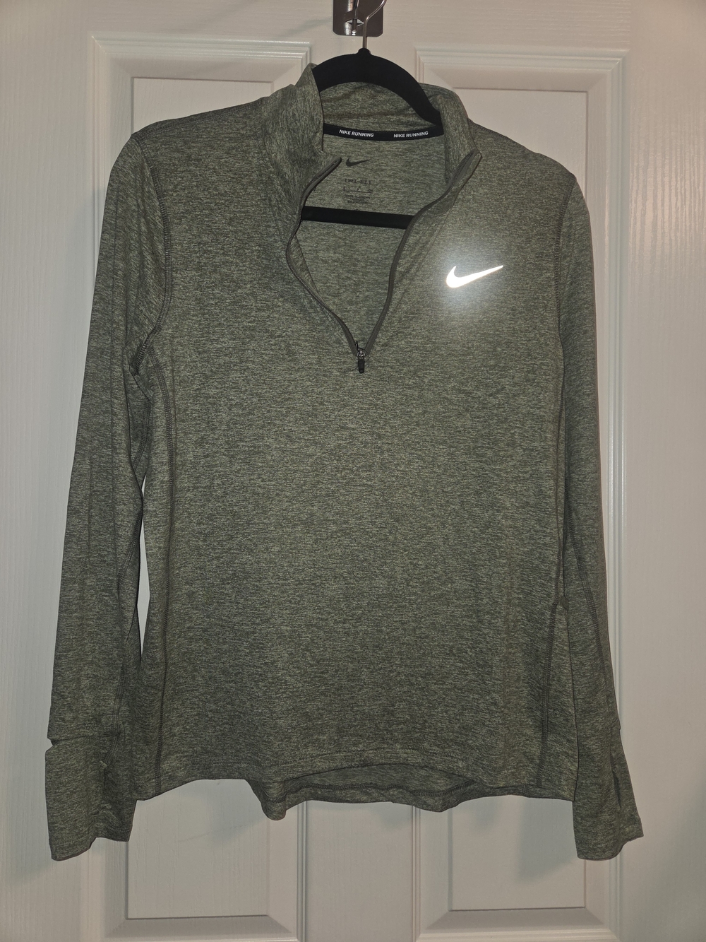 Nike Heather Olive Green Dri-FIT Quarter-Zip Pullover - NWT Size S